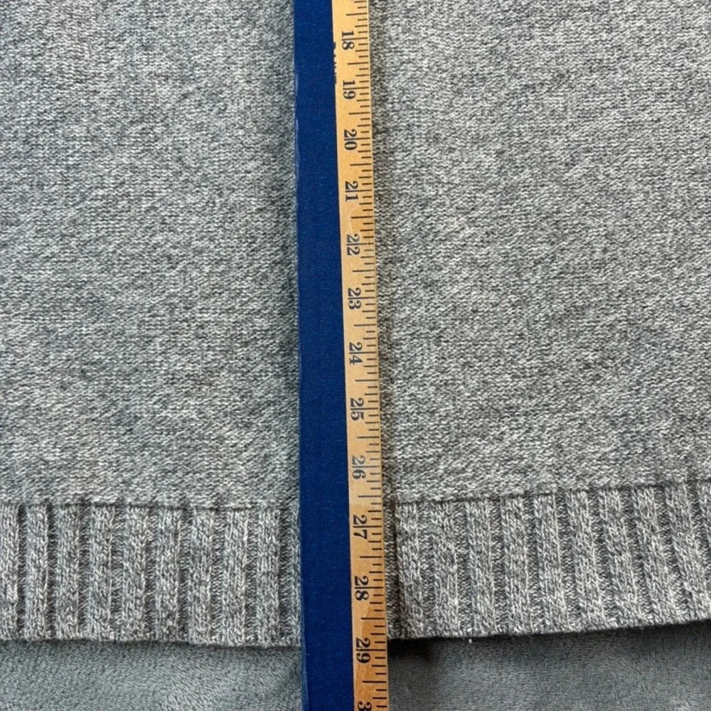 Banana Republic Men's XL Gray Knit‎ Button Front Mock Neck Cardigan Sweater Wool